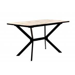 Стол ВВР Миллер 3D 5/черный №7, стекло ф/п 120/80